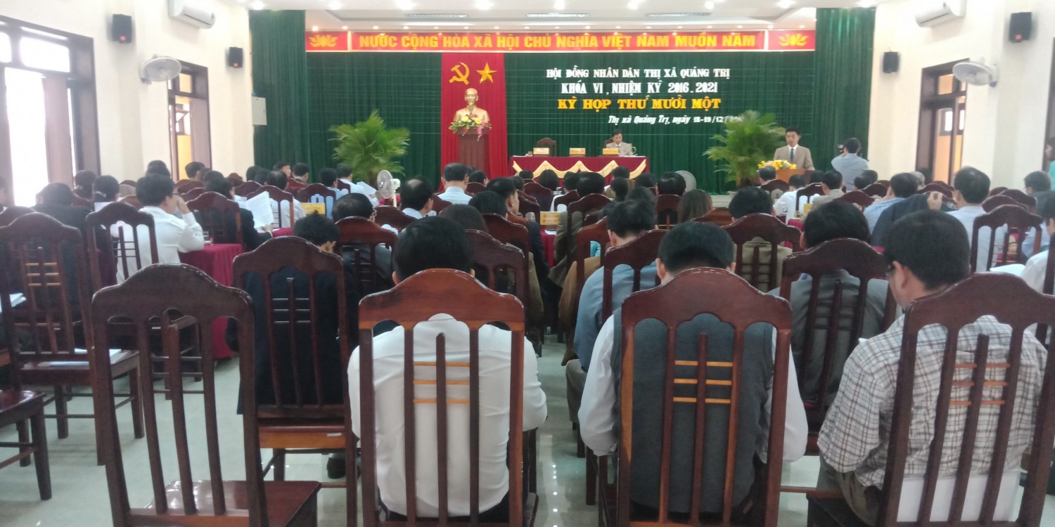 Kỳ họp thứ mười một - HĐND thị xã Quảng Trị khóa VI