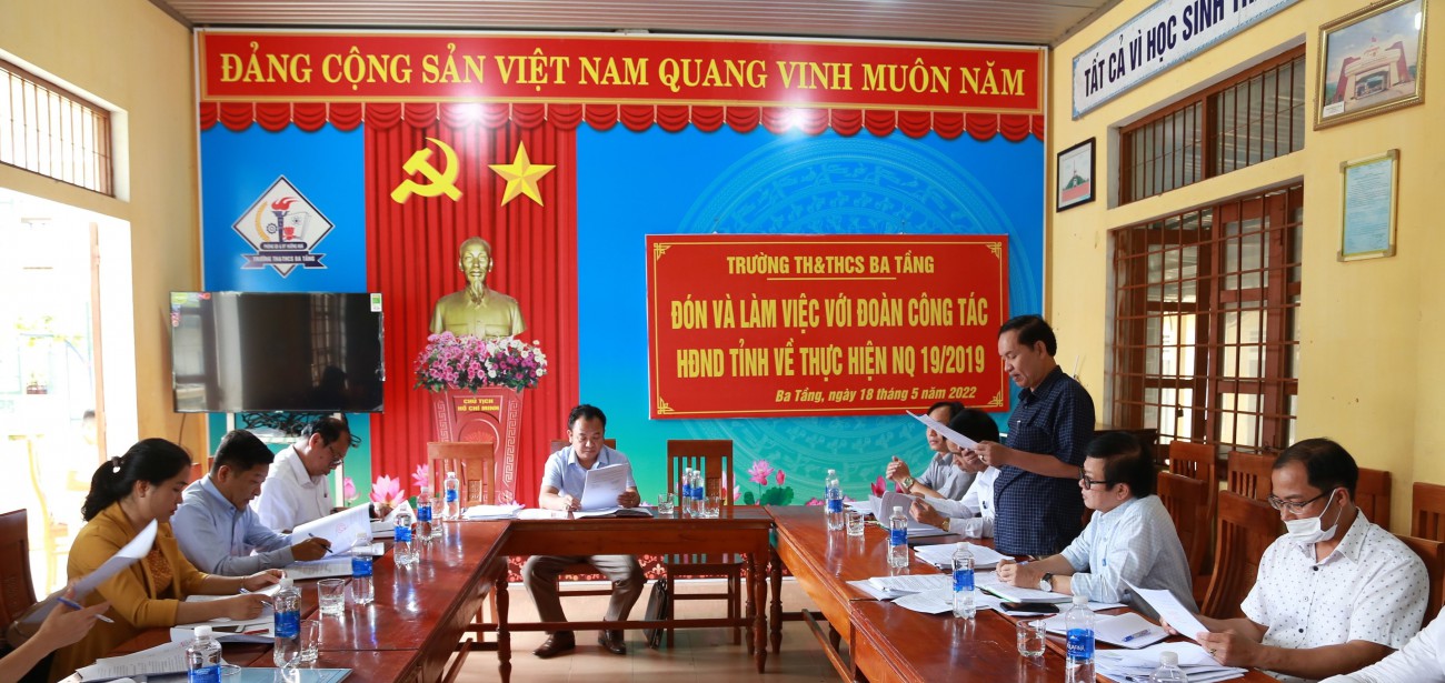 Ban Dân tộc HĐND tỉnh giám sát việc triển khai thực hiện Nghị quyết về phát triển hệ thống các trường phổ thông dân tộc nội trú, bán trú