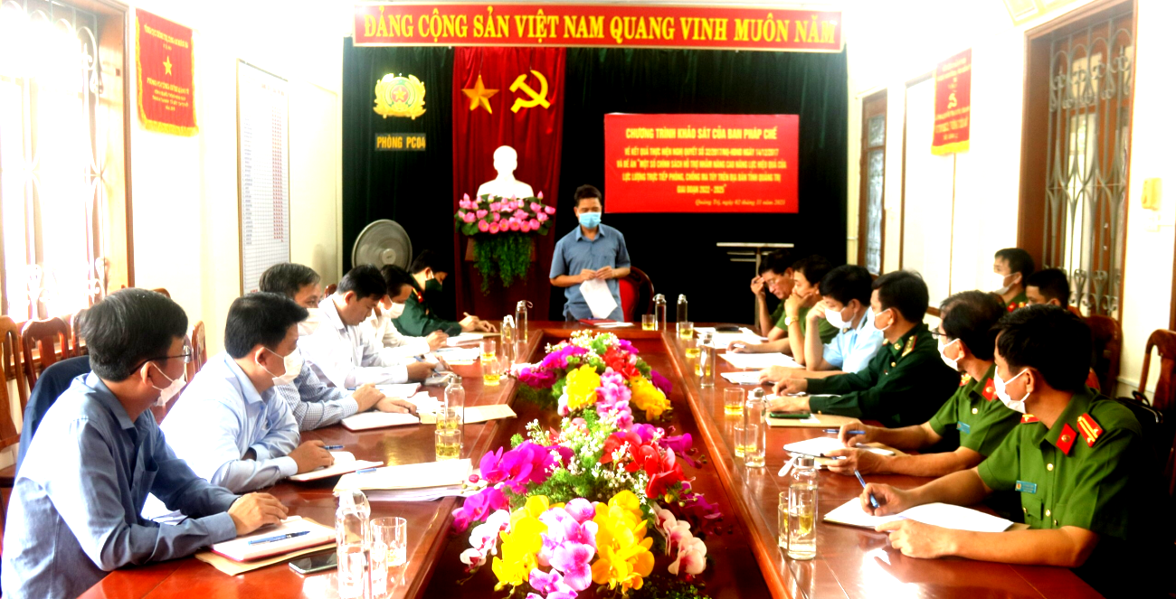 Sớm nghiên cứu ban hành chính sách hỗ trợ cho lực lượng trực tiếp đấu tranh phòng, chống ma túy trên địa bàn tỉnh Quảng Trị.