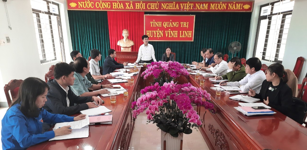 Vĩnh Linh họp Ban chỉ đạo, Ủy ban bầu cử huyện
