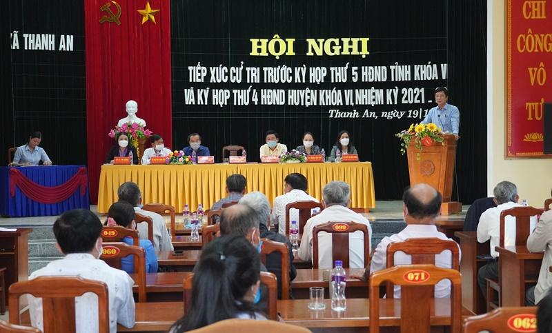 Đại biểu HĐND tỉnh và đại biểu HĐND huyện Cam Lộ tiếp xúc cử tri xã Thanh An