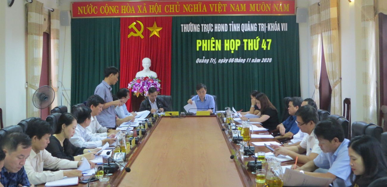 Phiên họp thứ 47, Thường trực HĐND tỉnh