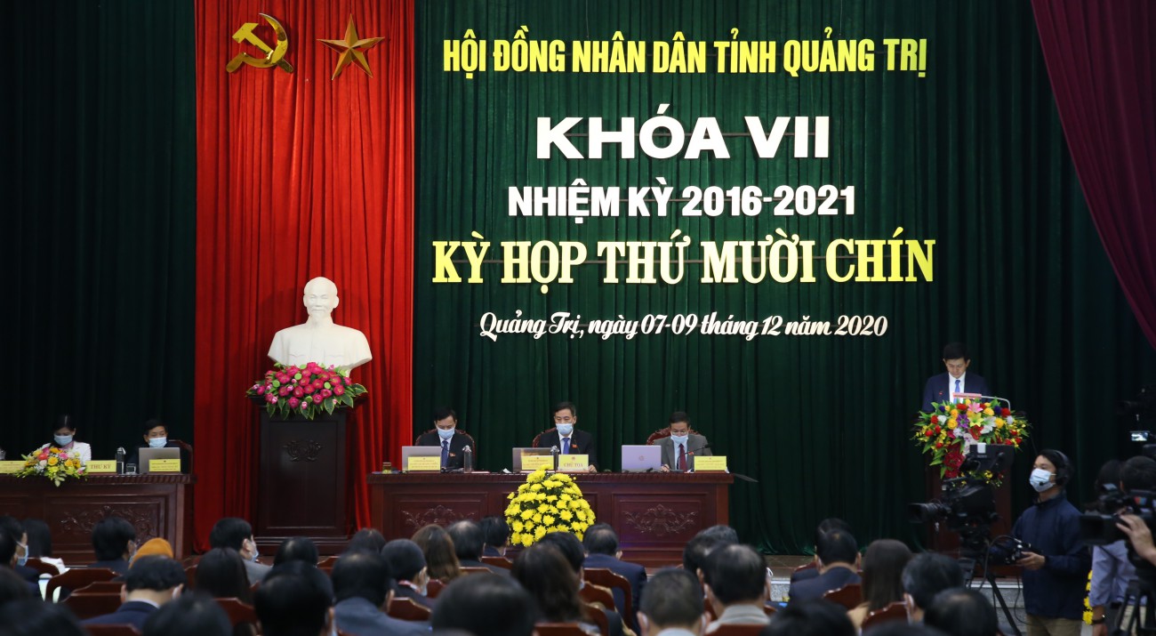 Hội đồng nhân dân tỉnh Quảng Trị tổ chức kỳ họp thứ 19, nhiệm kỳ 2016 - 2021