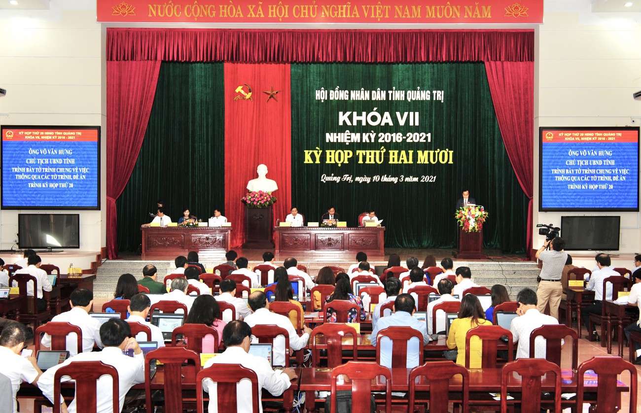 Hội đồng nhân dân tỉnh Quảng Trị tổ chức kỳ họp thứ 20, nhiệm kỳ 2016 - 2021
