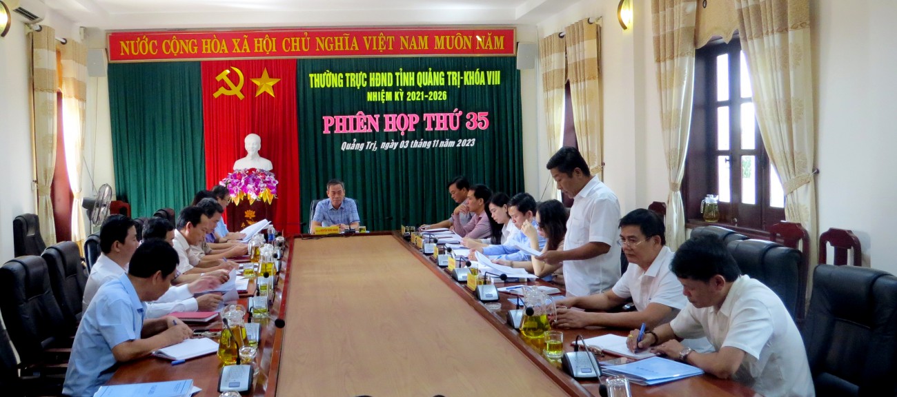 Phiên họp thứ 35 Thường trực HĐND tỉnh Quảng Trị khoá VIII