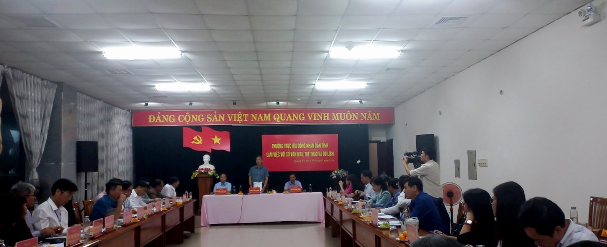 Thường trực HĐND tỉnh làm việc với Sở Văn hóa Thể thao và Du lịch