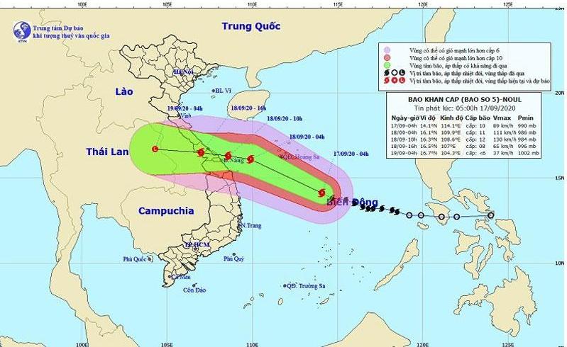 Công điện khẩn tập trung ứng phó với bão số 5 và mưa lũ