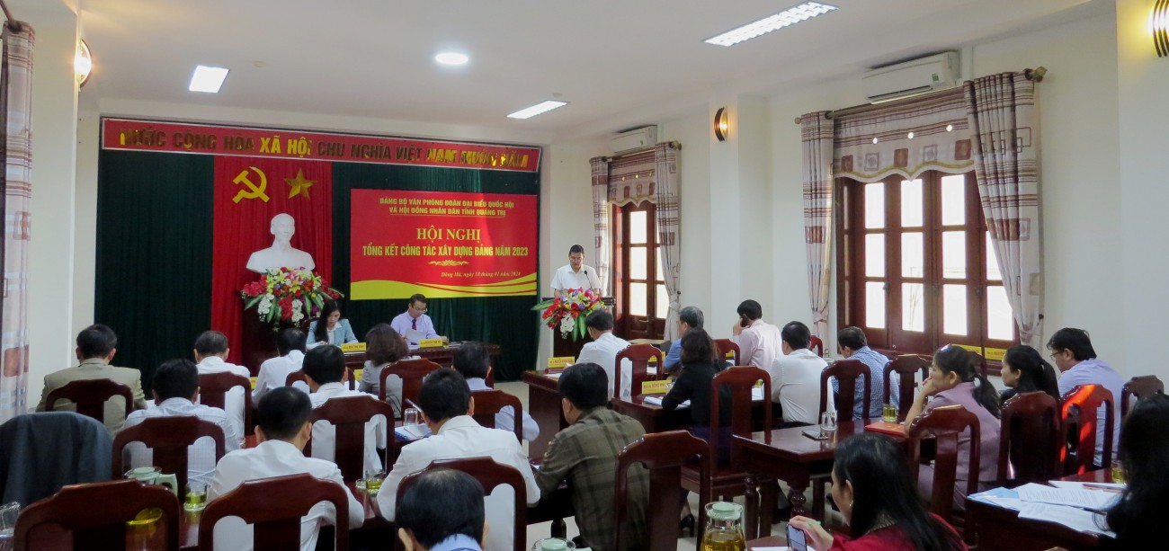 Đảng bộ Văn phòng Đoàn ĐBQH&HĐND tỉnh tổ chức Hội nghị Tổng kết công tác xây dựng Đảng năm 2023