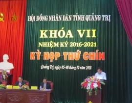 KỲ HỌP THỨ 9 HĐND TỈNH QUẢNG TRỊ KHÓA VII NHIỆM KỲ 2016-2021