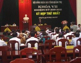 KỲ HỌP THỨ NHẤT HĐND TỈNH QUẢNG TRỊ KHÓA VII