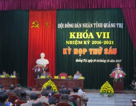 KỲ HỌP THỨ 6 HĐND TỈNH QUẢNG TRỊ KHÓA VII NHIỆM KỲ 2016-2021